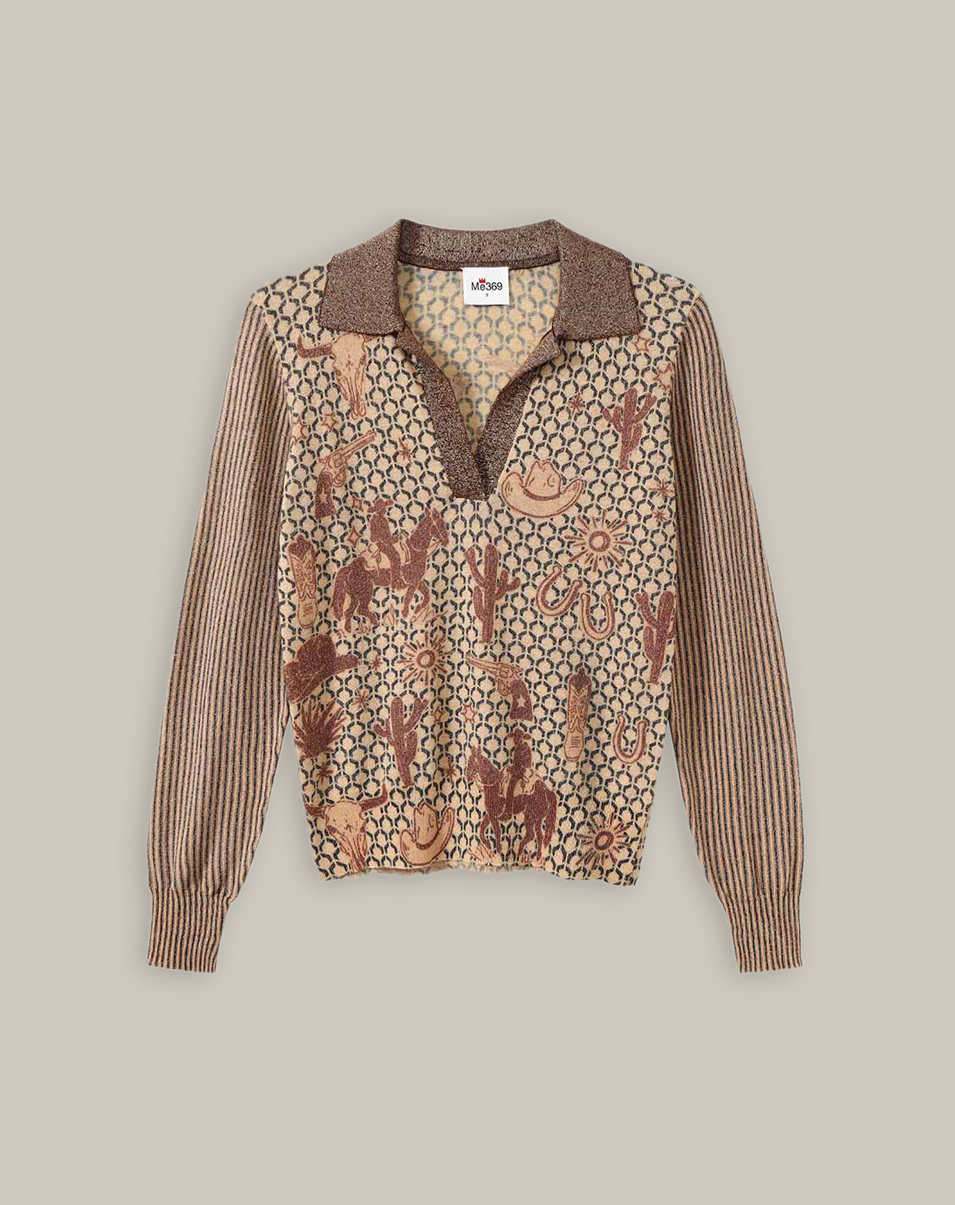 MILLIE POLO KNIT IN RODEO