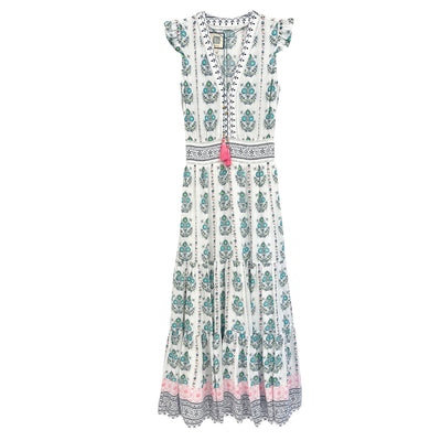 ANNABELLE MAXI IN MULTI COLOR MOTIFS - Romi Boutique