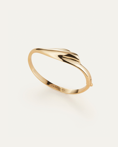 PORTIA BANGLE IN HIGH POLISH GOLD