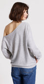 Minnie Rose CASHMERE OFF THE SHOULDER TOP at Romi Boutique