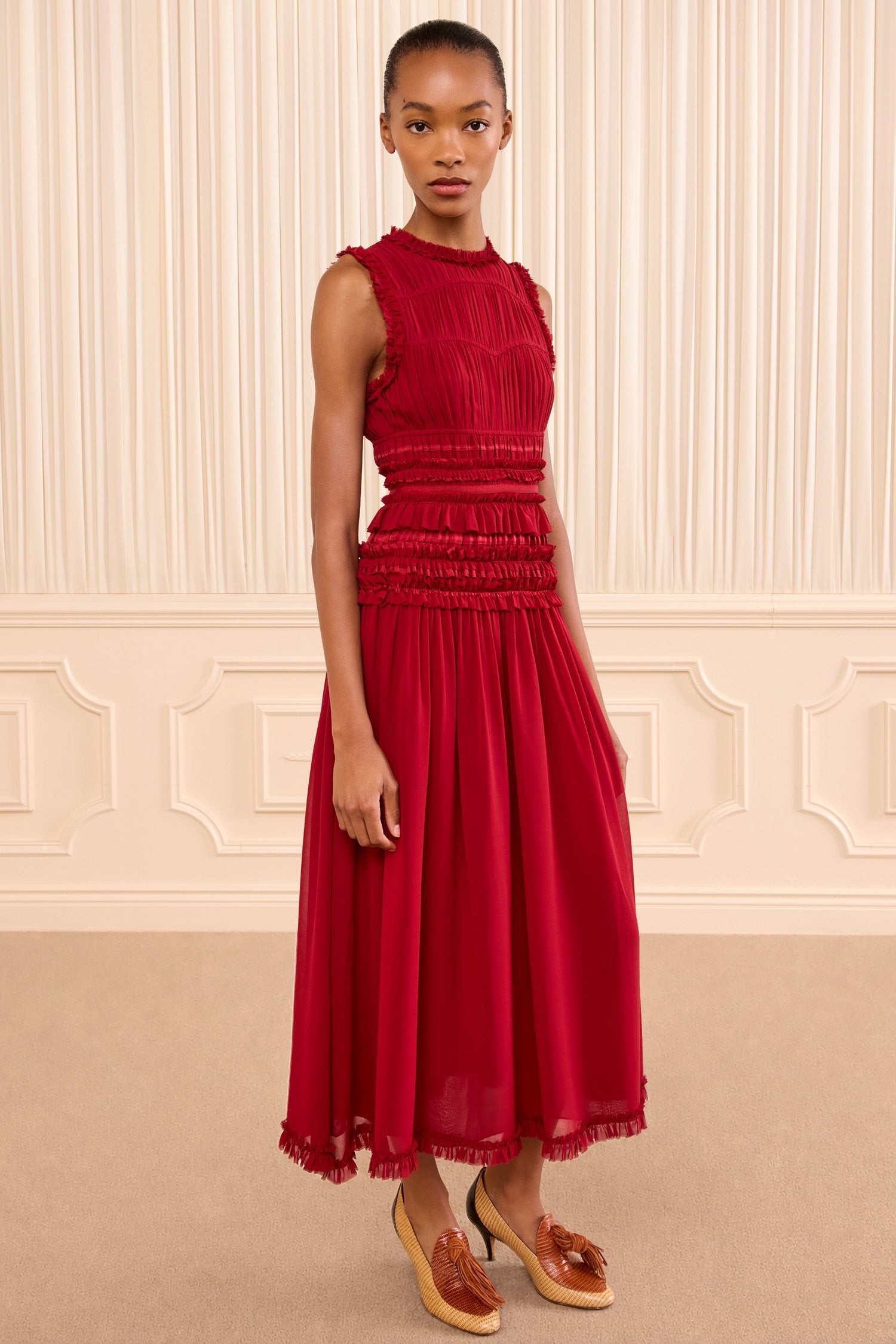 Ulla Johnson Etta Sleeveless Silk Dress at Romi Boutique