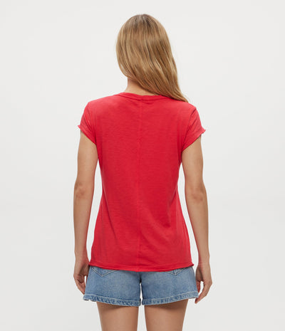 TRUDY SUPIMA TEE IN RUMBA - Romi Boutique
