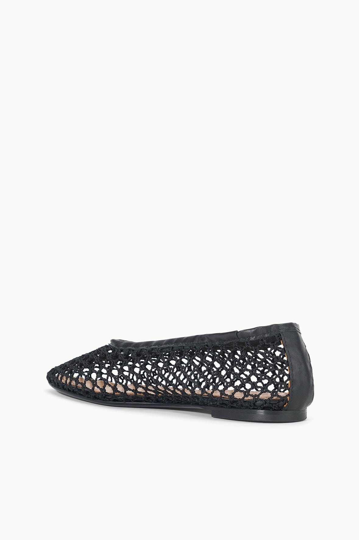 ALBA BALLET FLAT IN BLACK NETTING