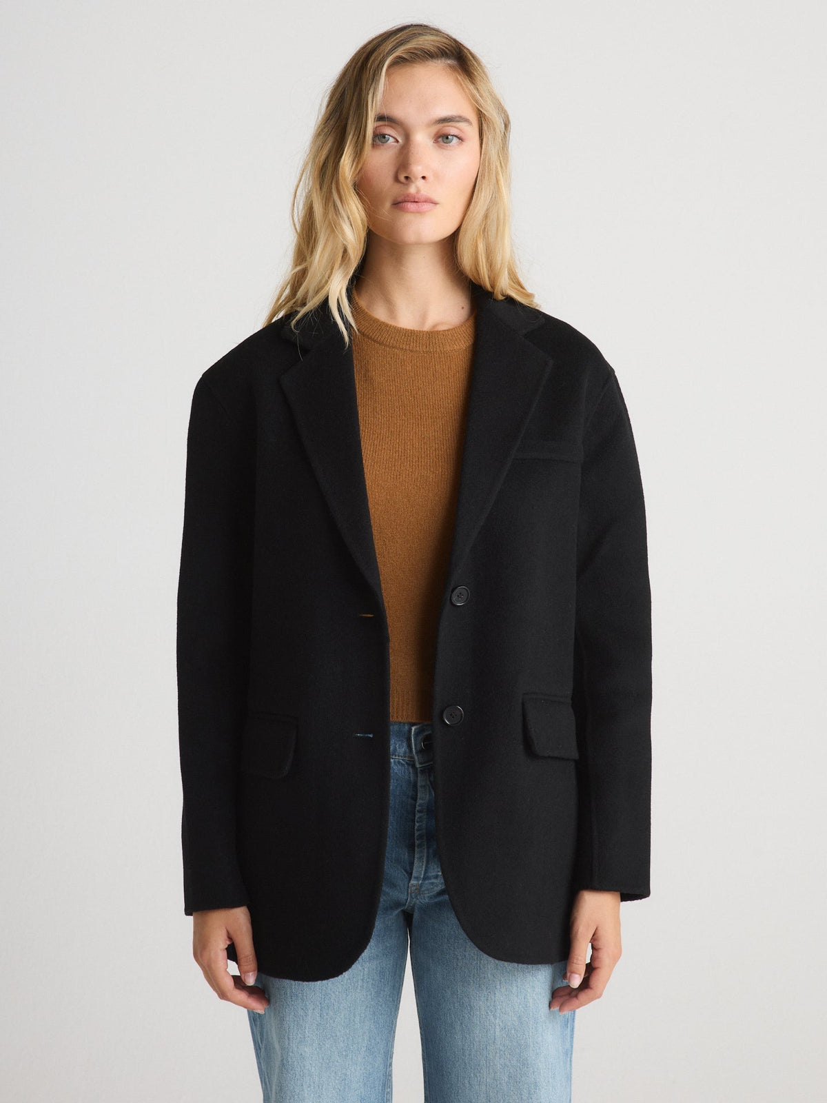 W.Cashmere Camellia Wool Blazer at Romi Boutique