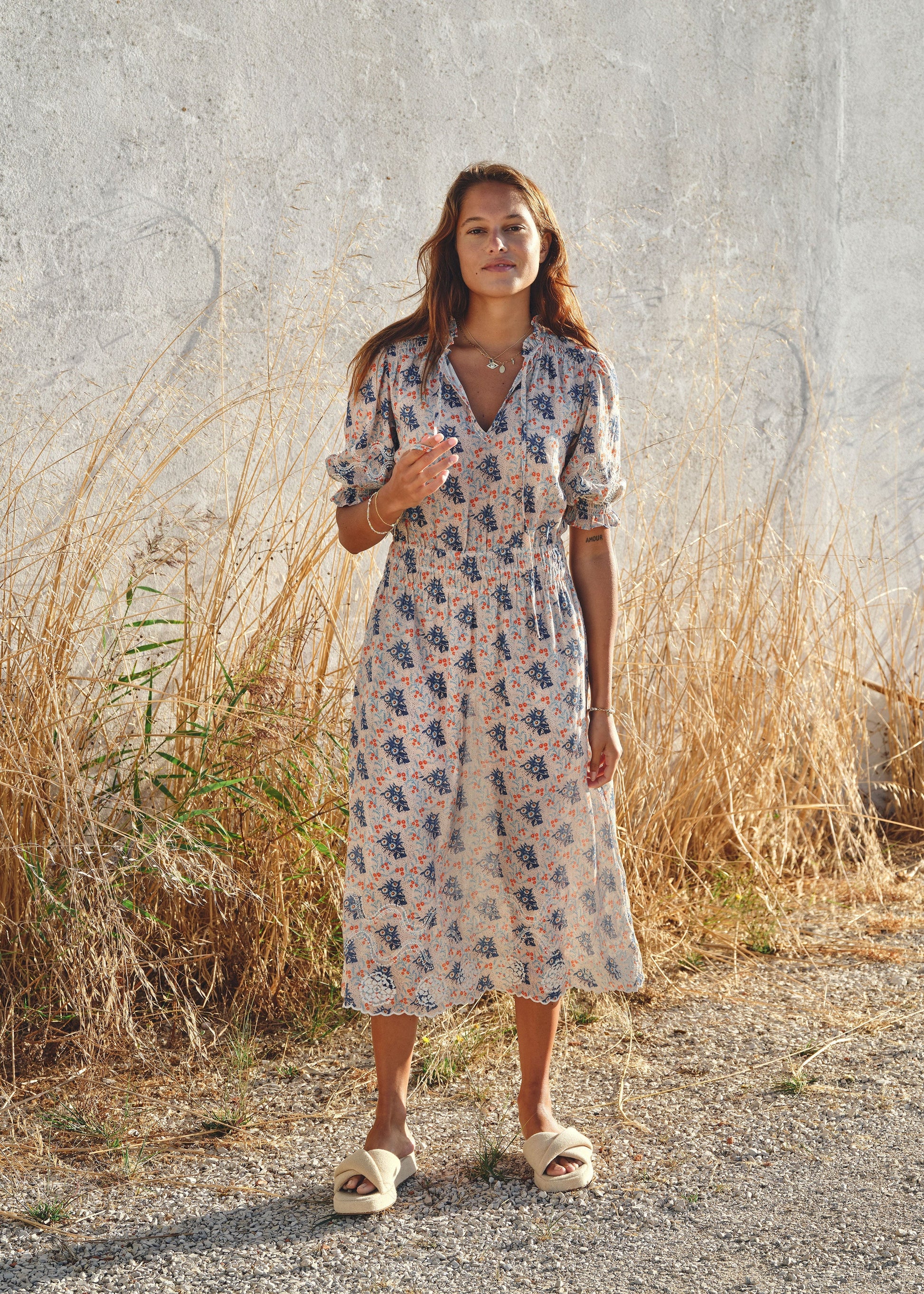 Mabe Aster Midi Dress at Romi Boutique