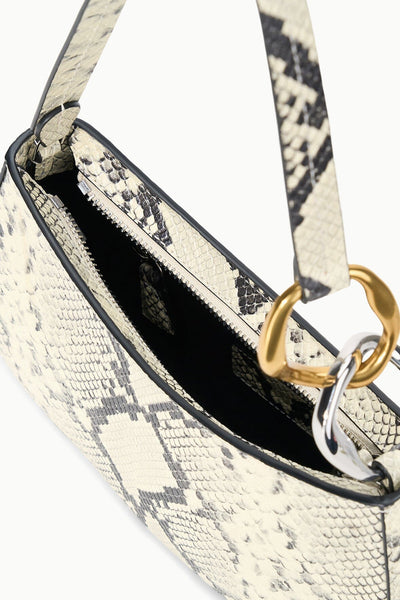 OLLIE BAG IN WHITE SNAKE