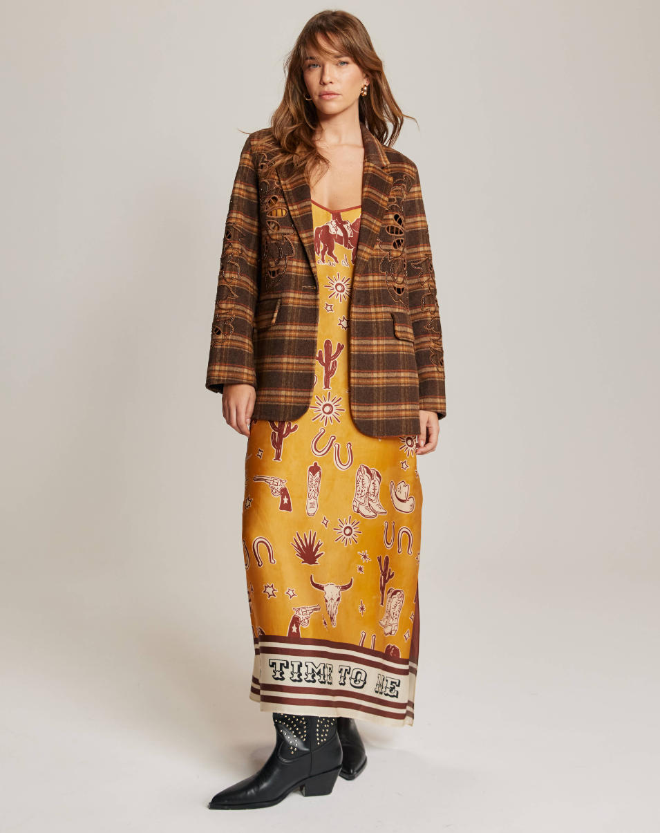 OLIVIA CAMISOLE DRESS IN RODEO - Romi Boutique