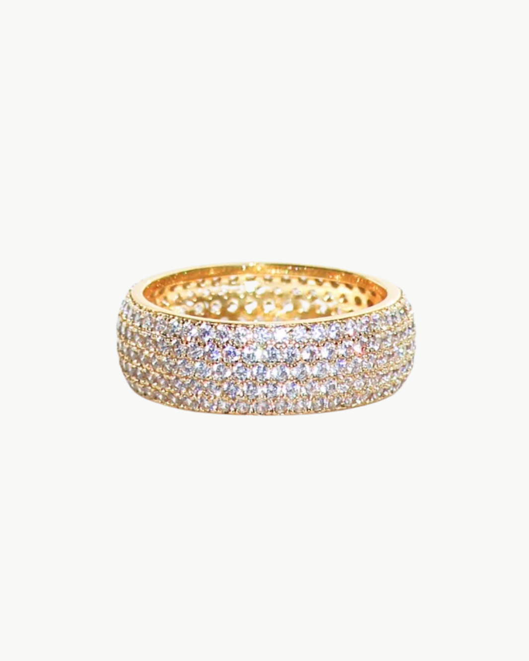 Native Gem Mini Billionaire Ring In Gold at Romi Boutique