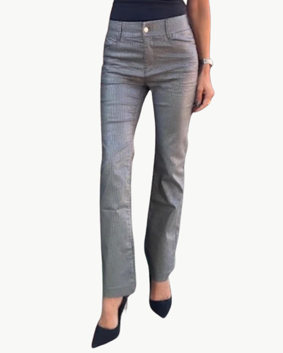 NOVEL IN PEWTER CHECK - Romi Boutique