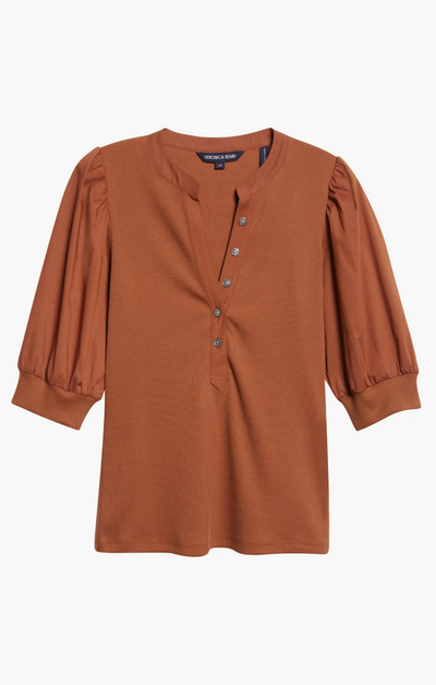 CORALEE TOP IN MAHOGANY