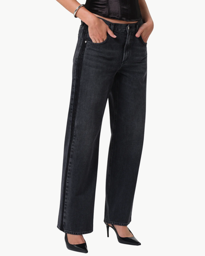 LINDZ EASY STRAIGHT TUXEDO STRIPE IN KURO