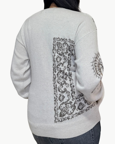 LUCILLE CASHMERE SWEATSHIRT IN DESERT TATTOO