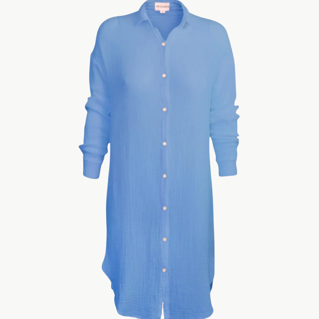 Felicite BOYFRIEND TUNIC DRESS GAUZE at Romi Boutique