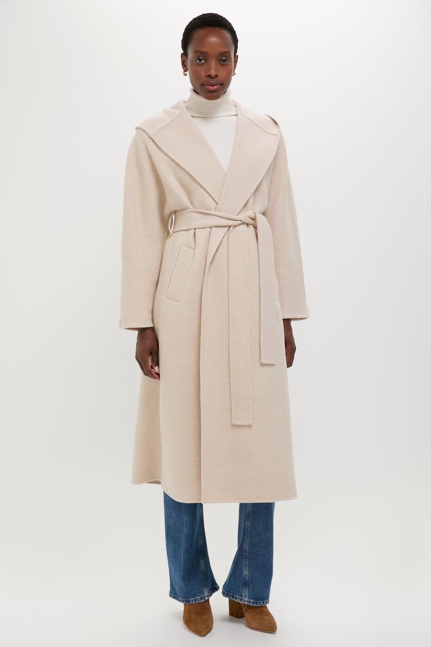 LYLIE COAT IN BEIGE CHINE