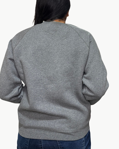 JOYFUL CREW SHINE SWEATSHIRT IN DARK GREY/BLACK