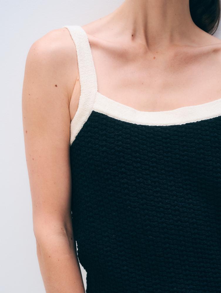 White & Warren Boucle Tank Top at Romi Boutique
