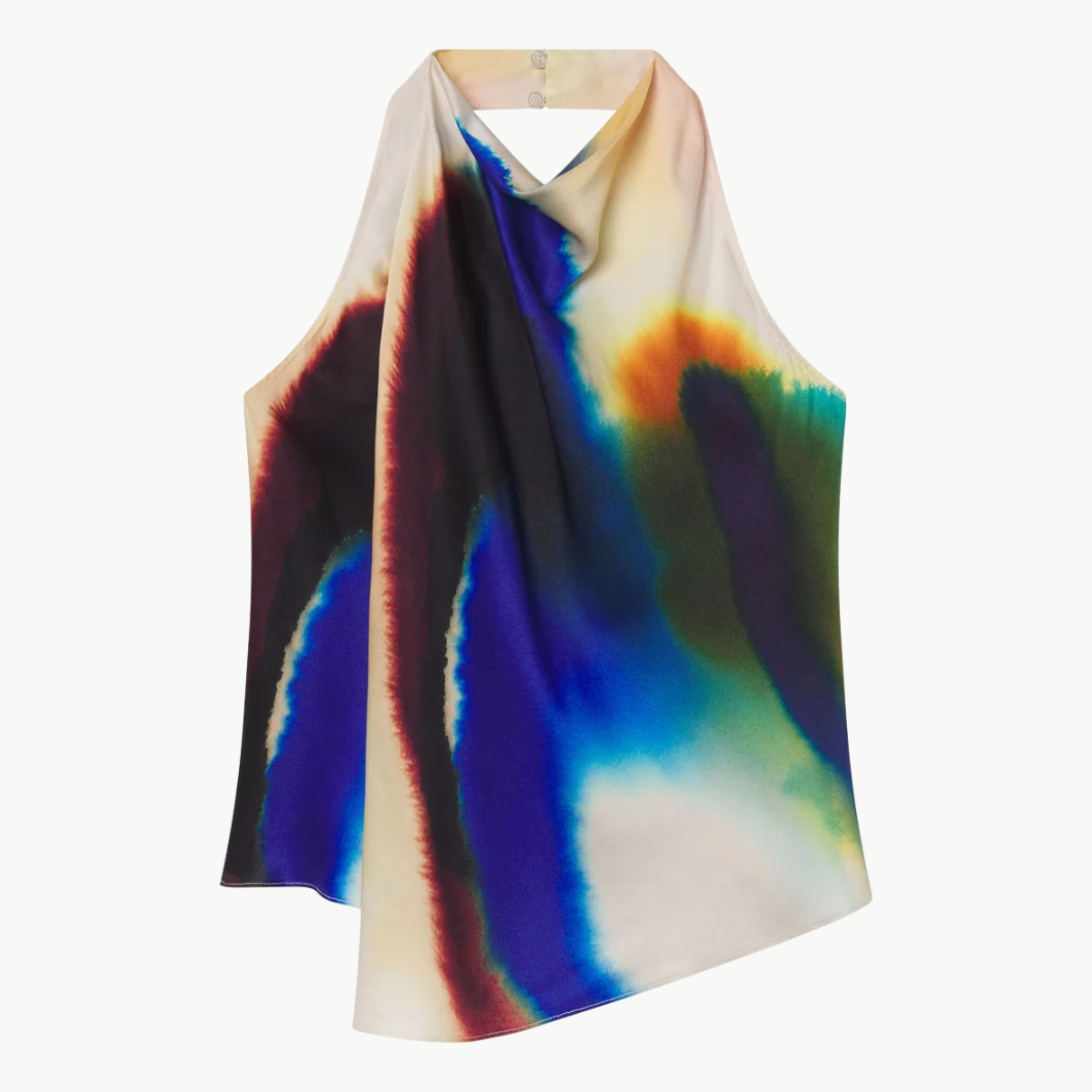 A.L.C Ada Printed Halter Top at Romi Boutique