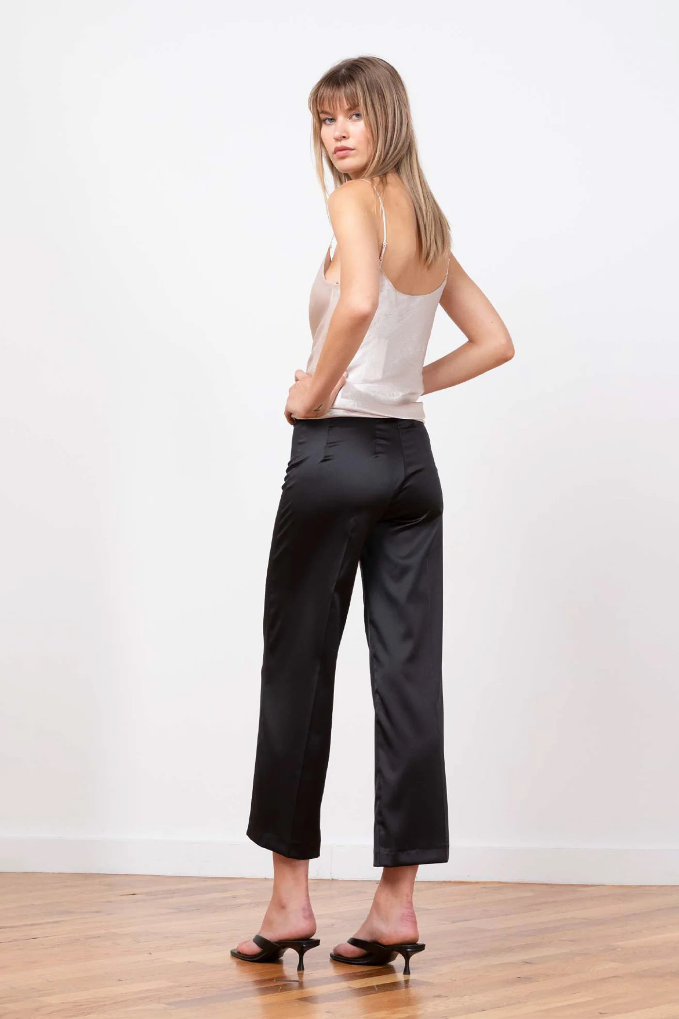 Avenue Montaigne ALEX SATIN PANT at Romi Boutique