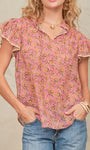 Mabe Ceci Short Sleeve Top at Romi Boutique