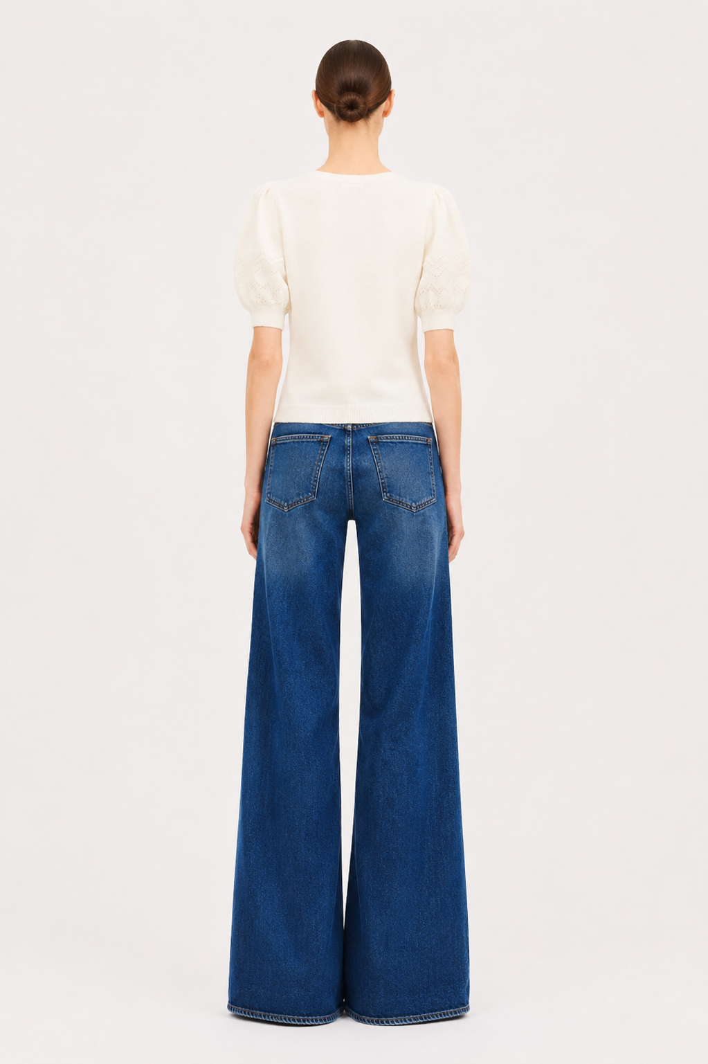 Reina Puff Cashmere Top