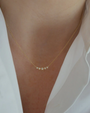 EF Collection Diamond Crown Crescent Necklace at Romi Boutique