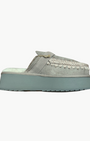 Mou PLATFORM CLOG SUEDE GOAT at Romi Boutique