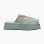 Mou PLATFORM CLOG SUEDE GOAT at Romi Boutique