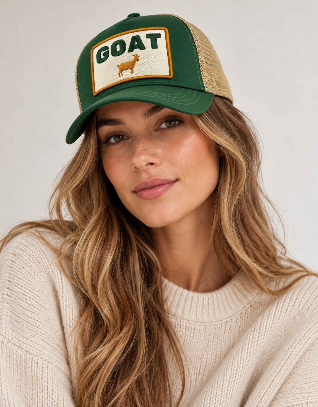 Soulbyrd Goat Trucker Hat at Romi Boutique