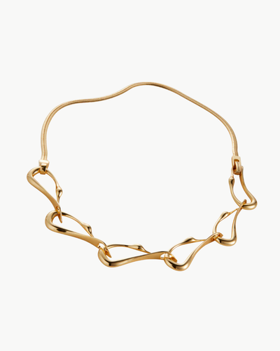 EGRET COLLAR IN HIGH POLISH GOLD - Romi Boutique