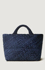 Naghedi ST. BARTHS MEDIUM TOTE DOUBLE WEAVE DENIM at Romi Boutique