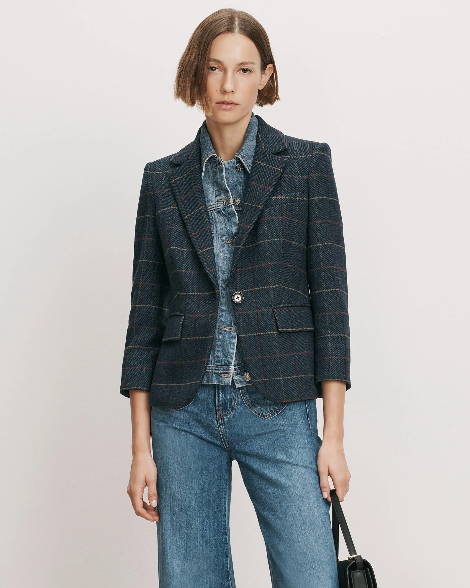 Schoolboy Plaid Dickey Jacket
