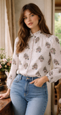 Alix of Bohemia ANNABEL MIST QUATRE SHIRT at Romi Boutique