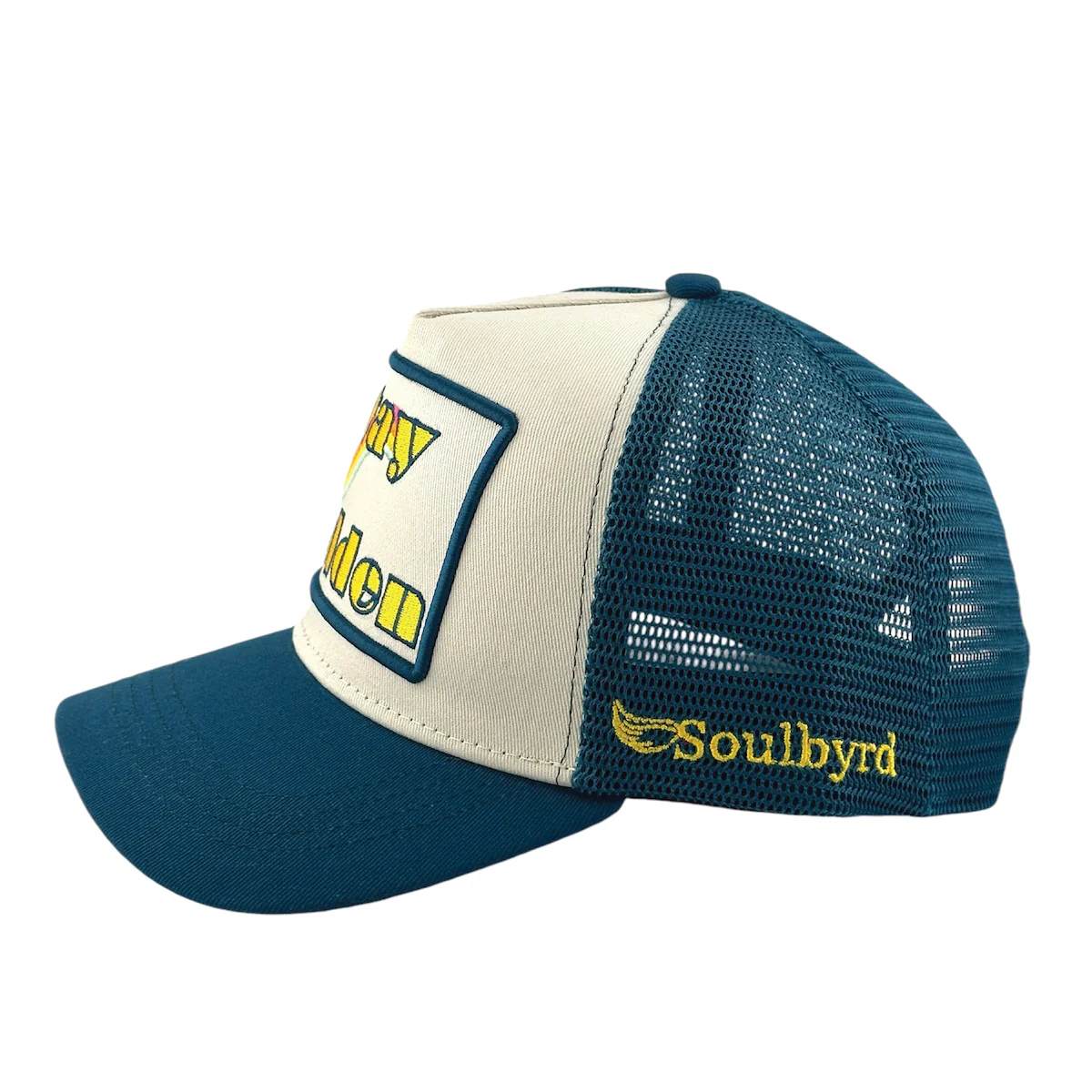 STAY GOLDEN TRUCKER IN CREAM/TEAL