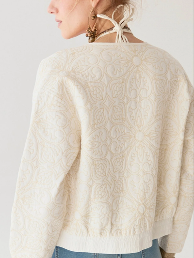 BOTICCELLI JACKET IN TESELA IVORY - Romi Boutique