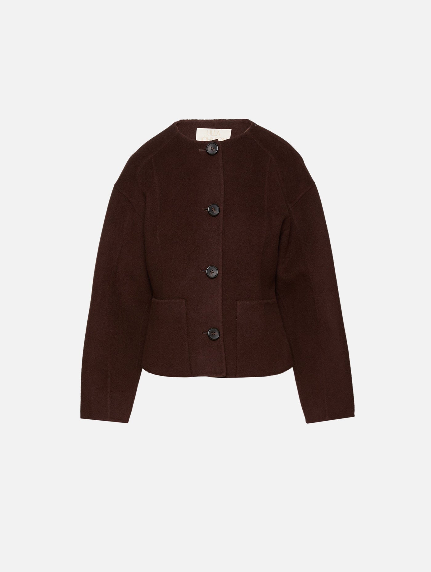 ELSIE DOUBLE FACED WOOL COAT IN SABLE