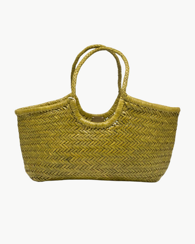 NANTUCKET BASKET BIG IN BAMBOO GREEN