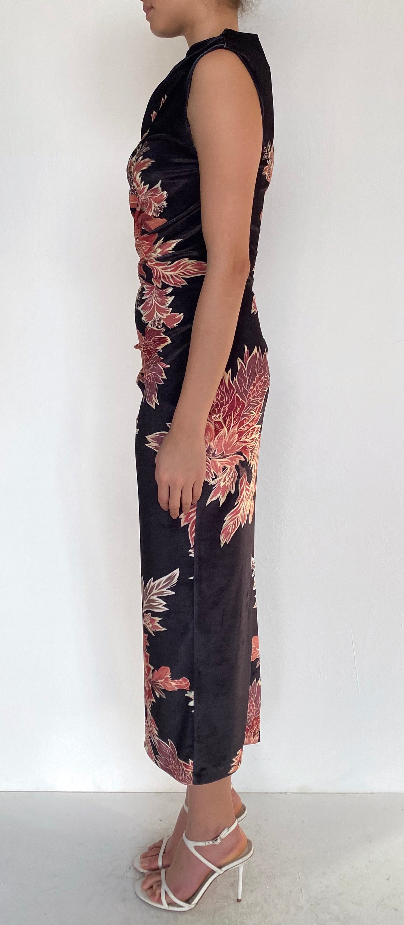 LEELA MIDI DRESS IN BLACK