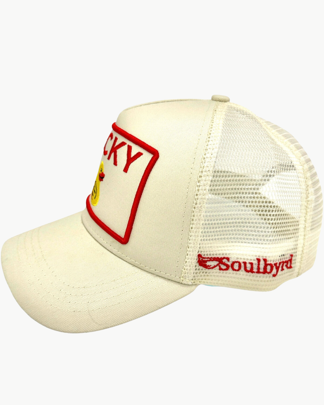 LUCKY DUCK TRUCKER IN CREAM