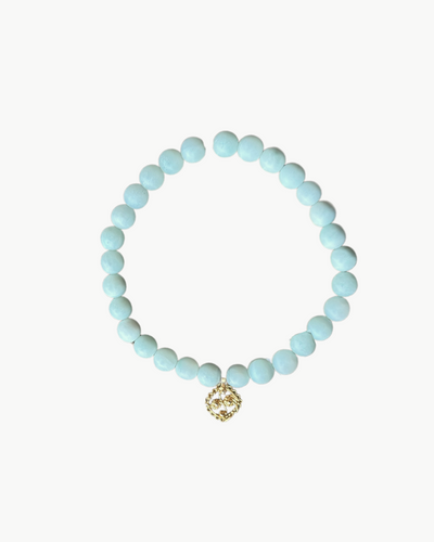 CHARM BRACELET IN PALE BLUE