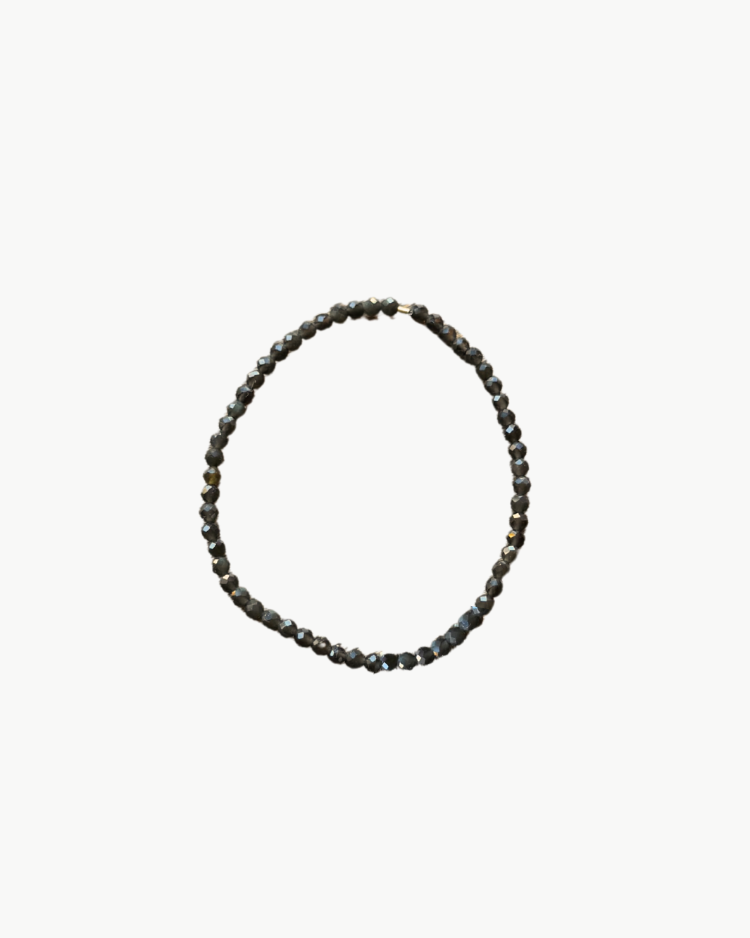 SKINNY SEMIPRECIOUS BRACELET IN BLACK