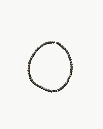 SKINNY SEMIPRECIOUS BRACELET IN BLACK