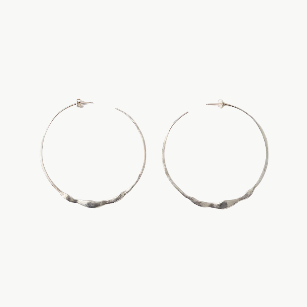 Chan Luu XL Crescent Hoop Earrings at Romi Boutique