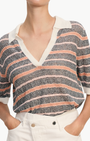 Veronica Beard ISSA KNIT POLO at Romi Boutique