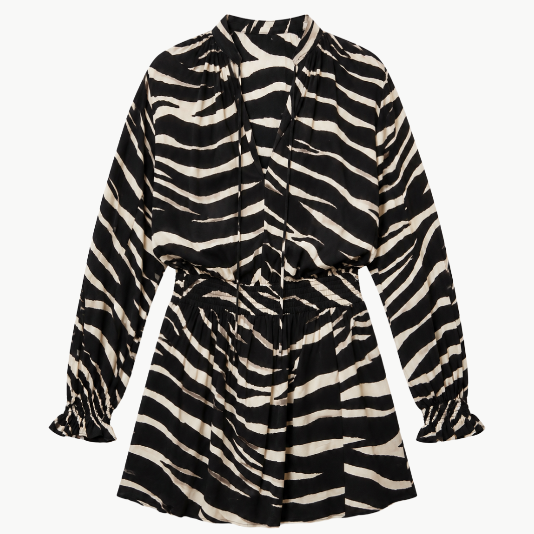 Rayados Soft Zebra Dress