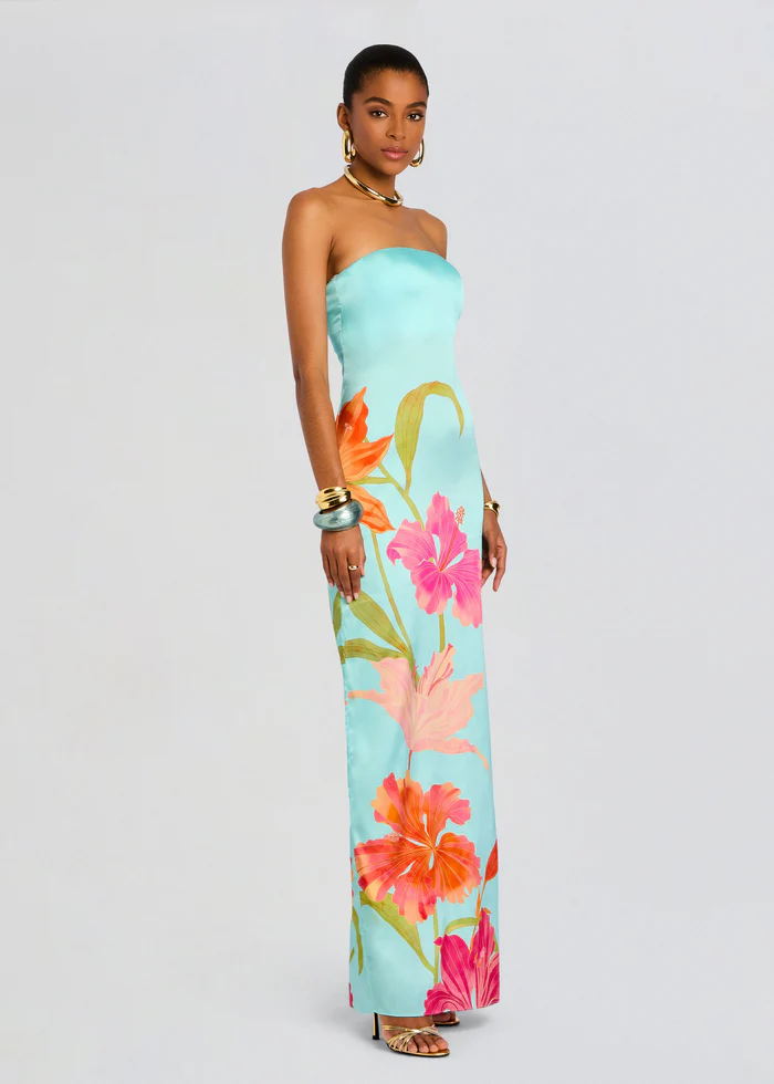 VIVI DRESS IN AQUA PRIMAVERA