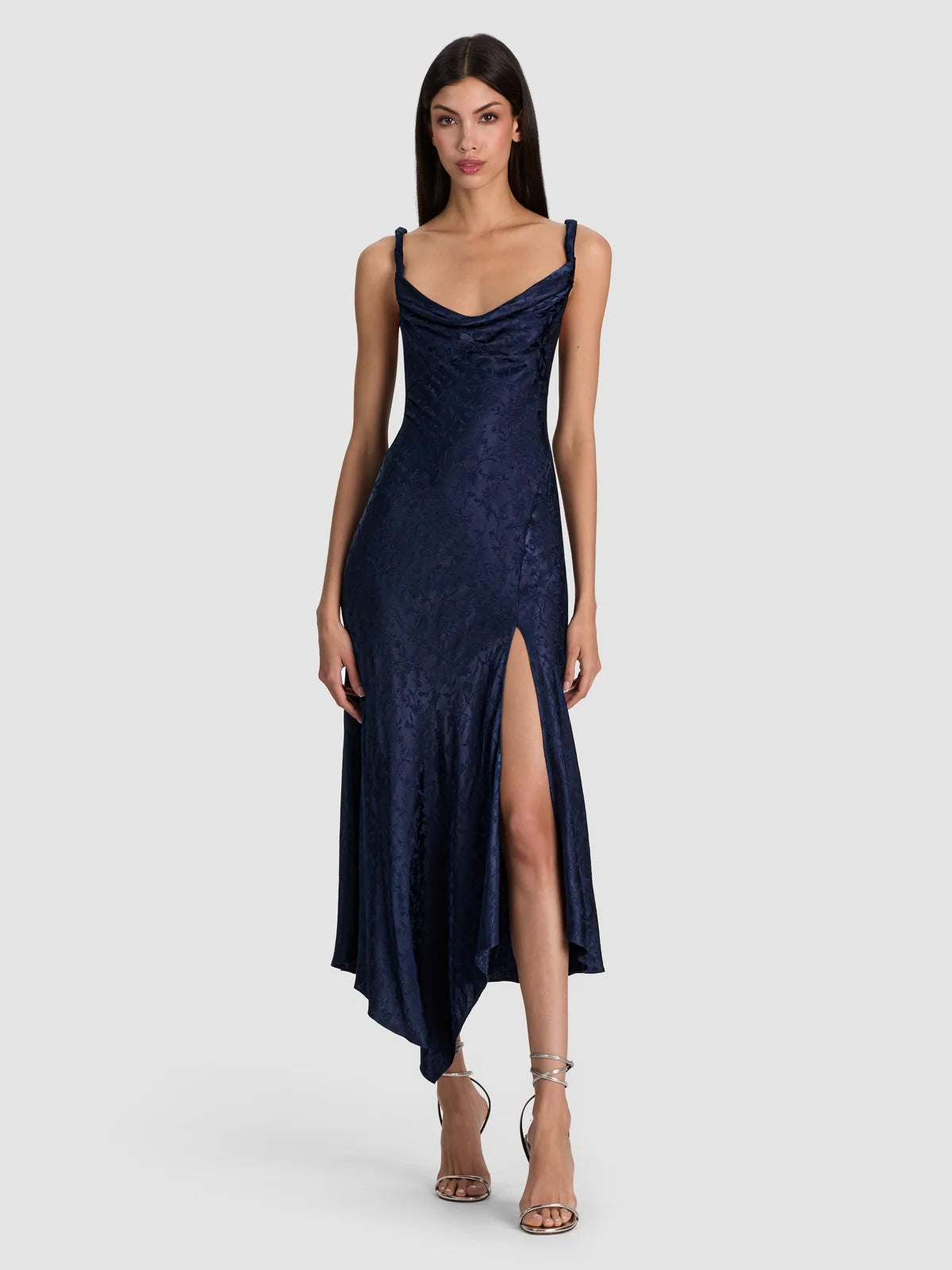 Monique Twist Strap Midi Dress