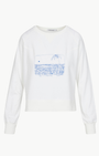 CATHERINE GEE Embroidered Sweatshirt "This is a Lifestyle" at Romi Boutique