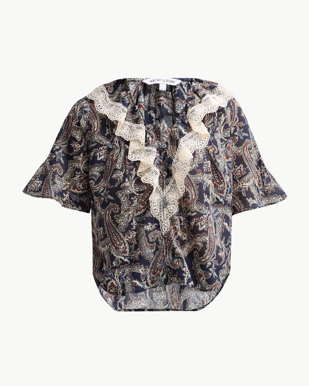 Veronica Beard Pamelis Printed Cotton Top at Romi Boutique