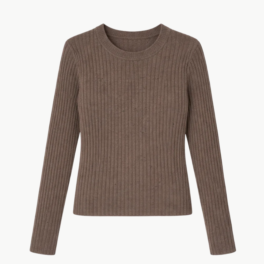 Autumn Cashmere RIB CREW at Romi Boutique