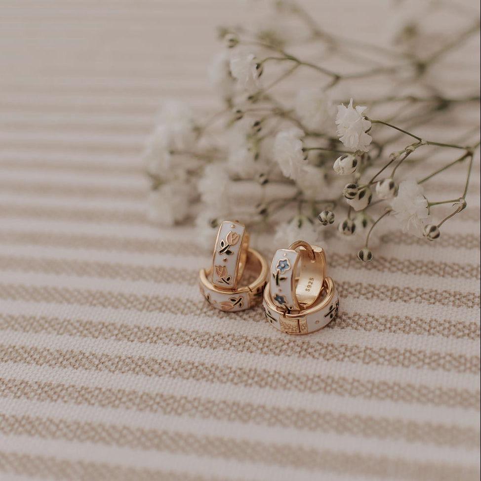 Romi Daphne Tea Cup Hoops at Romi Boutique